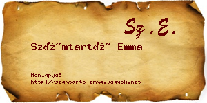 Számtartó Emma névjegykártya